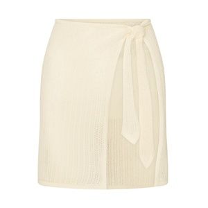 Monday Swimwear NASSAU SKIRT - IVORY CROCHET